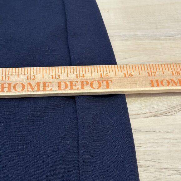 MM LaFleur Women 4 The Rachel Dress V Neck Sleeveless Navy Blue - Picture 9 of 10